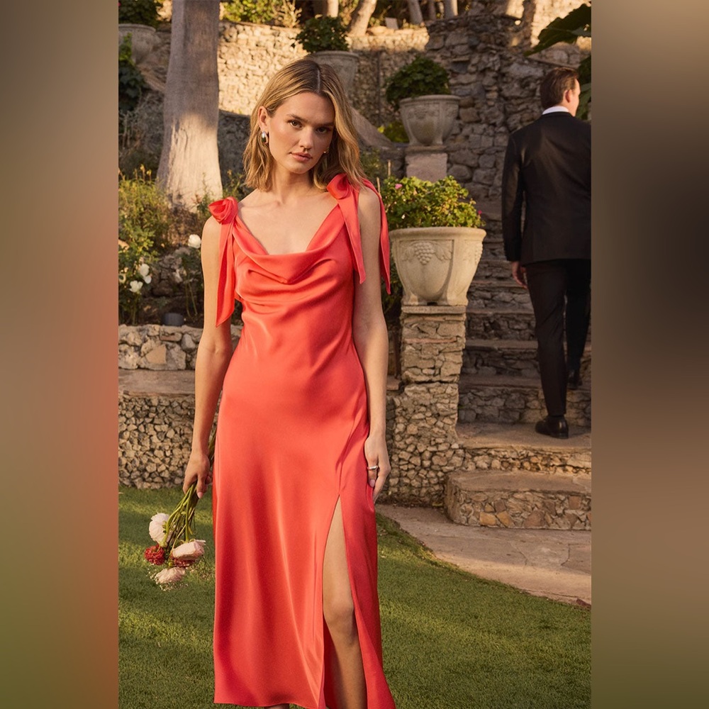 ASTR Coral Allexina Dress